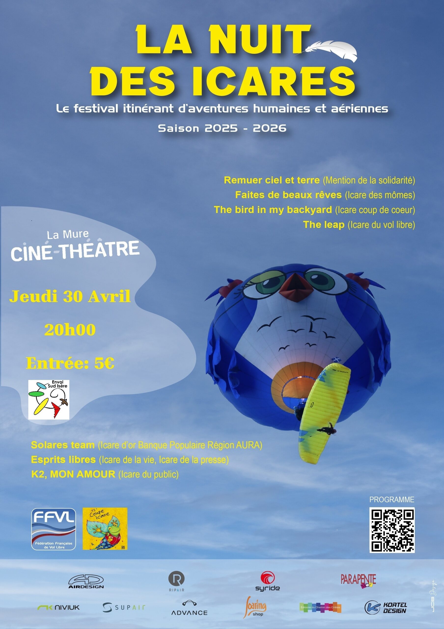 Affiche La Nuit des Icares La Mure v2